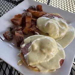 Birches - Birches Benedict, delicious. Perfectly poached eggs and rich hollandaise