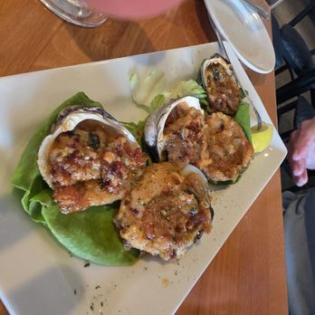 The Narrows Restaurant - Clams casino incased in cheese - Seafood Near Me - Grasonville, Maryland