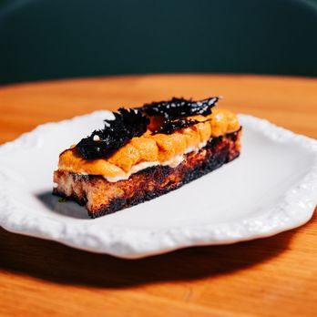 Present Tense - Sea Urchin Tare Toast - Izakaya Near Me - Nashville, Tennessee Present Tense - Sea Urchin Tare Toast - Izakaya Near Me - Nashville, Tennessee