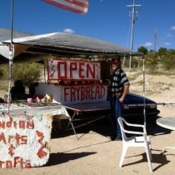 Frybread Stand - Here's the simple stand. Simple. 3 bucks a piece. - Street Vendors Near Me - Camp Verde, Arizona