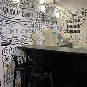 Nirvana Soul Coffee - Bar seating area next to drink pickup - Coffee & Tea Near Me - San Jose, California Nirvana Soul Coffee - Bar seating area next to drink pickup - Coffee & Tea Near Me - San Jose, California