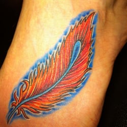 Old Town Tattoo - Phoenix feather by Goose