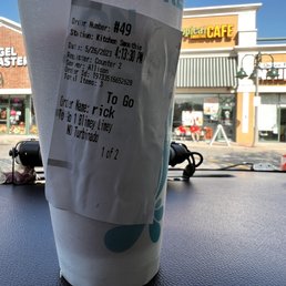 Drink ordered without Turbinado.