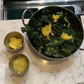 Cane - crispy kale with mango chutney and pineapple chow on the side - Trinidadian Near Me - Washington, DC, District of Columbia Cane - crispy kale with mango chutney and pineapple chow on the side - Trinidadian Near Me - Washington, DC, District of Columbia