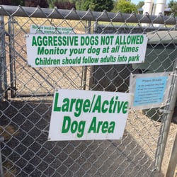 Gearhart Gardens Off-Leash Dog Park - Double Gated Entry.