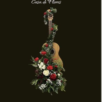 Casa De Flores - Memorial Guitar Spray - Florists Near Me - Olds, Alberta