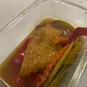 Malakor Thai Express - I moved the left over chicken slice to a Tupperware but that's what it looks like. Obviously when you order it you get more. - Thai Near Me - Loxahatchee, Florida