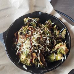 Fried brussel sprouts no bacon