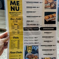 Vfingers - Menu