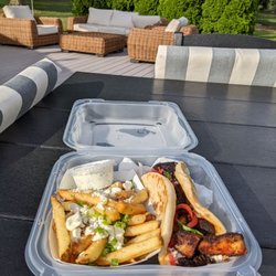 Greek Street Food Truck - Chicken Gyro & Greek Fries