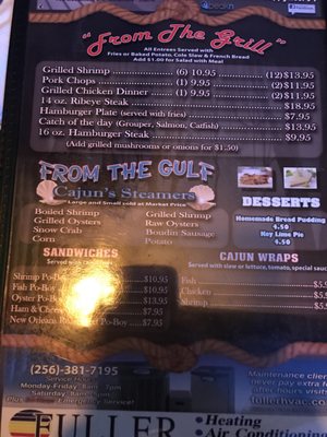 Menu photo 7 Cajun's Seafood Sheffield, AL