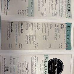 Bread Kneads - Menu