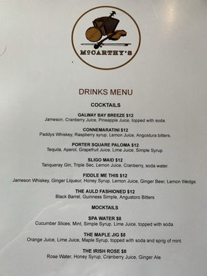 McCarthy’s by null