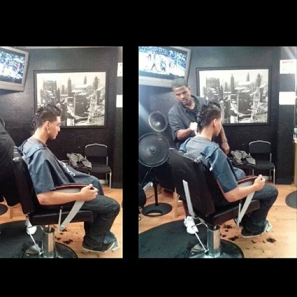 This was not an easy haircut to give. But thebarber and staff took a lot of time meticulously making sure it was just right This was not an easy haircut to give. But thebarber and staff took a lot of time meticulously making sure it was just right