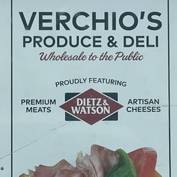 Exterior outside entrance of Verchio's Produce Outlet - Store sign - Brooklawn, New Jersey Exterior outside entrance of Verchio's Produce Outlet - Store sign - Brooklawn, New Jersey