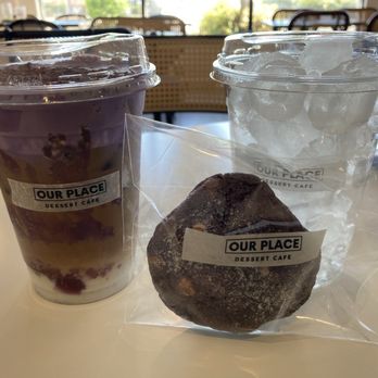 Our Place Dessert Cafe - Ube Einspanner. Ube cookie! - Cafes Near Me - Edmonds, Washington Our Place Dessert Cafe - Ube Einspanner. Ube cookie! - Cafes Near Me - Edmonds, Washington