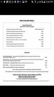 Menu photo 3 Rock Island Grill Chickasha, OK