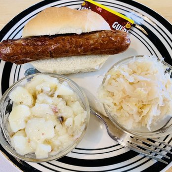 Silke's Old World Breads Bakery & Cafe - a hot dog with sauerkraut, sauerkraut, and - German Near Me - Clarksville, Tennessee