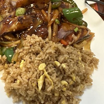 Chopsticks Chinese Restaurant - Eggplant with garlic and fried rice, curry chicken with friend rice, empty plates says it all - Chinese Near Me - Rochester, New York Chopsticks Chinese Restaurant - Eggplant with garlic and fried rice, curry chicken with friend rice, empty plates says it all - Chinese Near Me - Rochester, New York