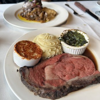 Shadowbrook - Prime rib in front, sirloin in the back - American Near Me - Capitola, California