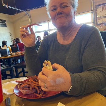 Butcher's Kitchen CHAR-B-QUE - Filet mignon sandwich with provolone & white cheddar cheese / sweet potato fries - Barbeque Near Me - Reno, Nevada