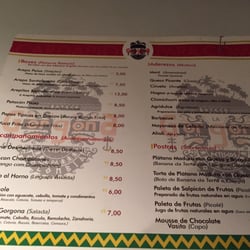 Boteco La Gorgona - Menu de pratos colombianos.