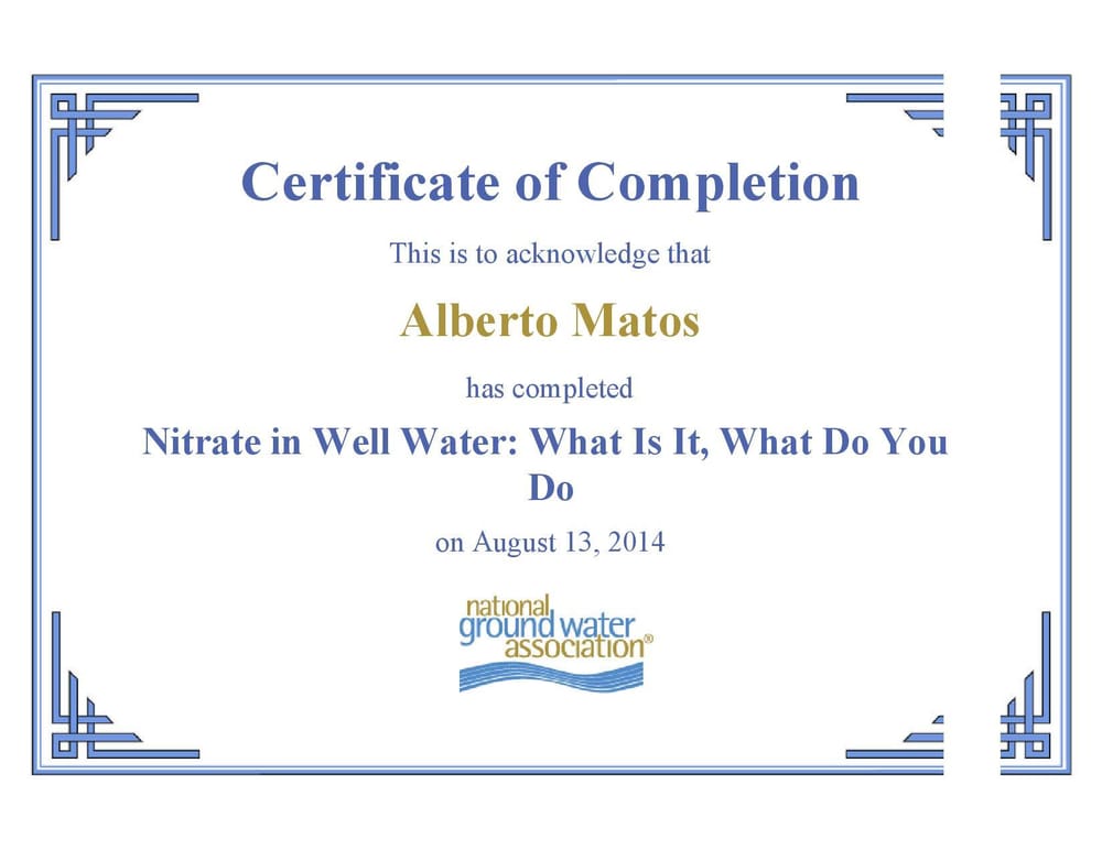 Slide of Living Services LLC - Water Division