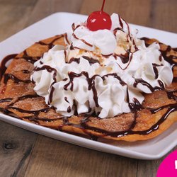 The Border Mexican Restaurant - Sopapilla with Ice Cream