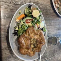 Chicken pot pie w/ side salad Chicken pot pie w/ side salad