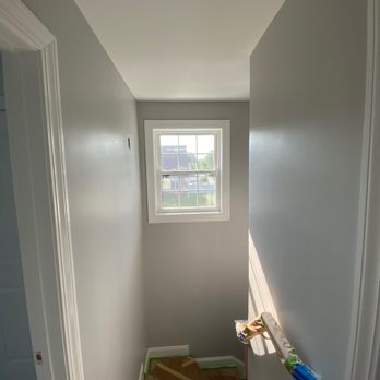Leonardo Roias Contractors - a view of a hallway - Painters Near Me - Fall River, Massachusetts Leonardo Roias Contractors - a view of a hallway - Painters Near Me - Fall River, Massachusetts