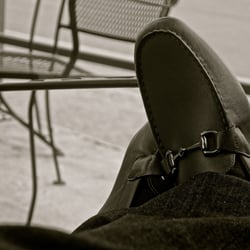 Perry Ellis - Recently purchased footwear in action. -