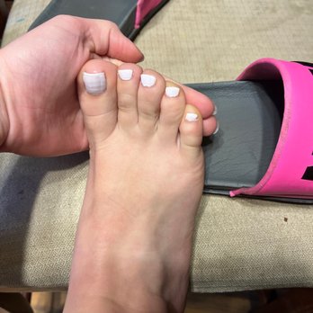 Bliss Nails - They even rushed the painting and missed many spots. You can actually see through my friends polish ( I don't have a picture of hers ) - Nail Salons Near Me - Tumwater, Washington Bliss Nails - They even rushed the painting and missed many spots. You can actually see through my friends polish ( I don't have a picture of hers ) - Nail Salons Near Me - Tumwater, Washington
