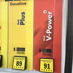 Shell - $2.89 for premium