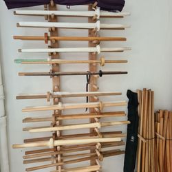 Kenjutsu Berlin - Weapons rack.