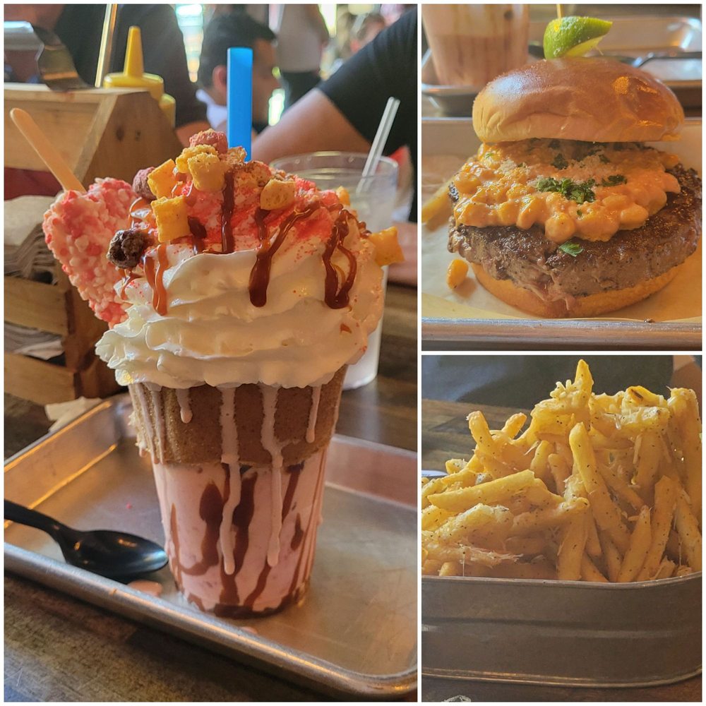 Sids Garage - Fat Elvis Shake, El Jeffe burger, truffle and parm fries. - Burgers Near Me - Meridian, Idaho Sids Garage - Fat Elvis Shake, El Jeffe burger, truffle and parm fries. - Burgers Near Me - Meridian, Idaho