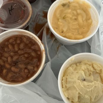 J's Var-B-Q - Baked beans, green chili, mac & cheese, and potato salad - Barbeque Near Me - Albuquerque, New Mexico