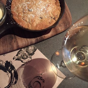 The Cellar - Skillet cookie. My friend thought the wine worked with it. I recommend milk. - Wine Bars Near Me - San Clemente, California The Cellar - Skillet cookie. My friend thought the wine worked with it. I recommend milk. - Wine Bars Near Me - San Clemente, California