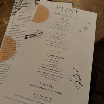 FLINT by Baltaire - NYE menu - New American Near Me - Phoenix, Arizona