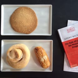 Mi Linda Guatemala Restaurant & Bakery - Check out the size of the pastries. Making me break out my big plates and dwarfing my book!