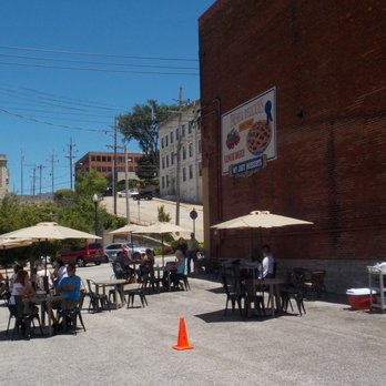 My Just Desserts - The just-opened outdoor dining area at My Just Desserts. - Sandwiches Near Me - Alton, Illinois