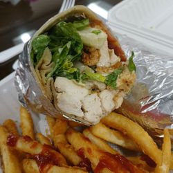 Parkway Rotisserie & Pizza - Chicken salad wrap