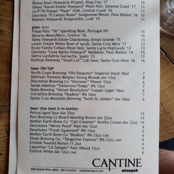 Cantine Winepub - Wine Bars Near Me - Aptos, California