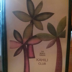 Kahili Club - The menu cover.