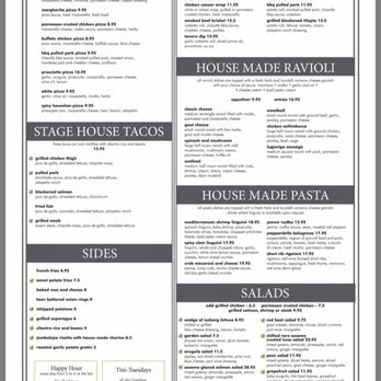 Stage House Tavern - Menu Page 2 - American Near Me - Mountainside, New Jersey Stage House Tavern - Menu Page 2 - American Near Me - Mountainside, New Jersey