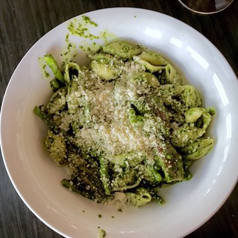 Va Bene - Pesto pasta with asparagus, potatoes, and Parmesan -- a bit too salty, perhaps ask with Parmesan on the side - Italian Near Me - Duluth, Minnesota