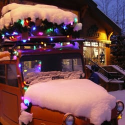 Ski Haus - The Ski Haus mascot - our Tucker Snowcat decked out for the Holidays!
