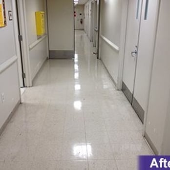 Scher Flooring Services - VCT after a "strip & wax". - Flooring Near Me Scher Flooring Services - VCT after a "strip & wax". - Flooring Near Me
