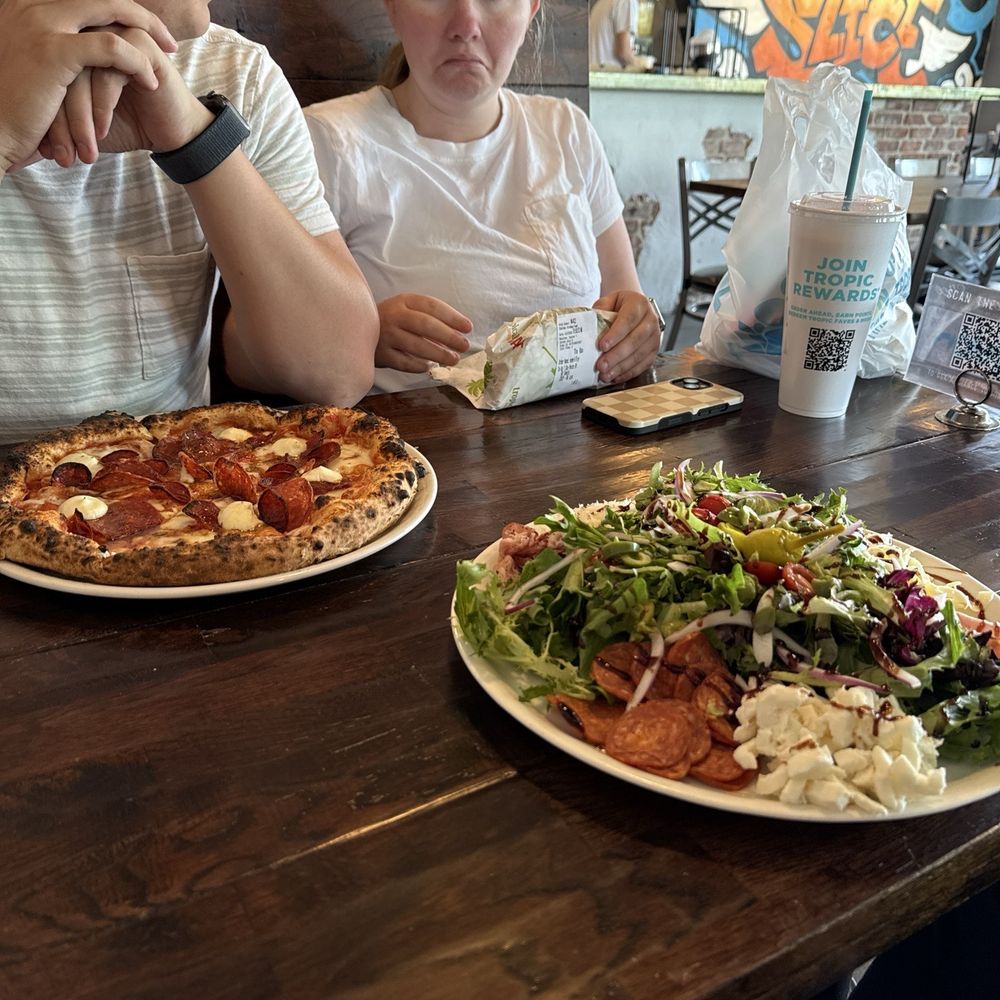 Righteous Slice - Bee sting pizza and salad - Pizza Near Me - Rexburg, Idaho