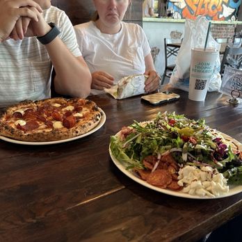 Righteous Slice - Bee sting pizza and salad - Pizza Near Me - Rexburg, Idaho