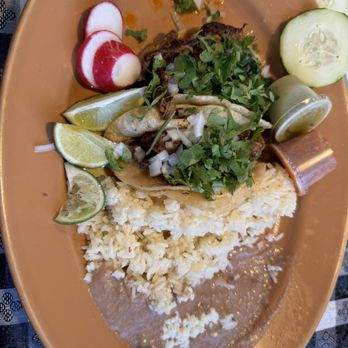El Patron Taqueria - Barbacoa taco combo - Mexican Near Me - Laurel, Maryland